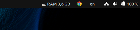 RAM indicator on ubuntu